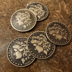 Morgan Remiled Set (Remiled 4 coin and matching shell)