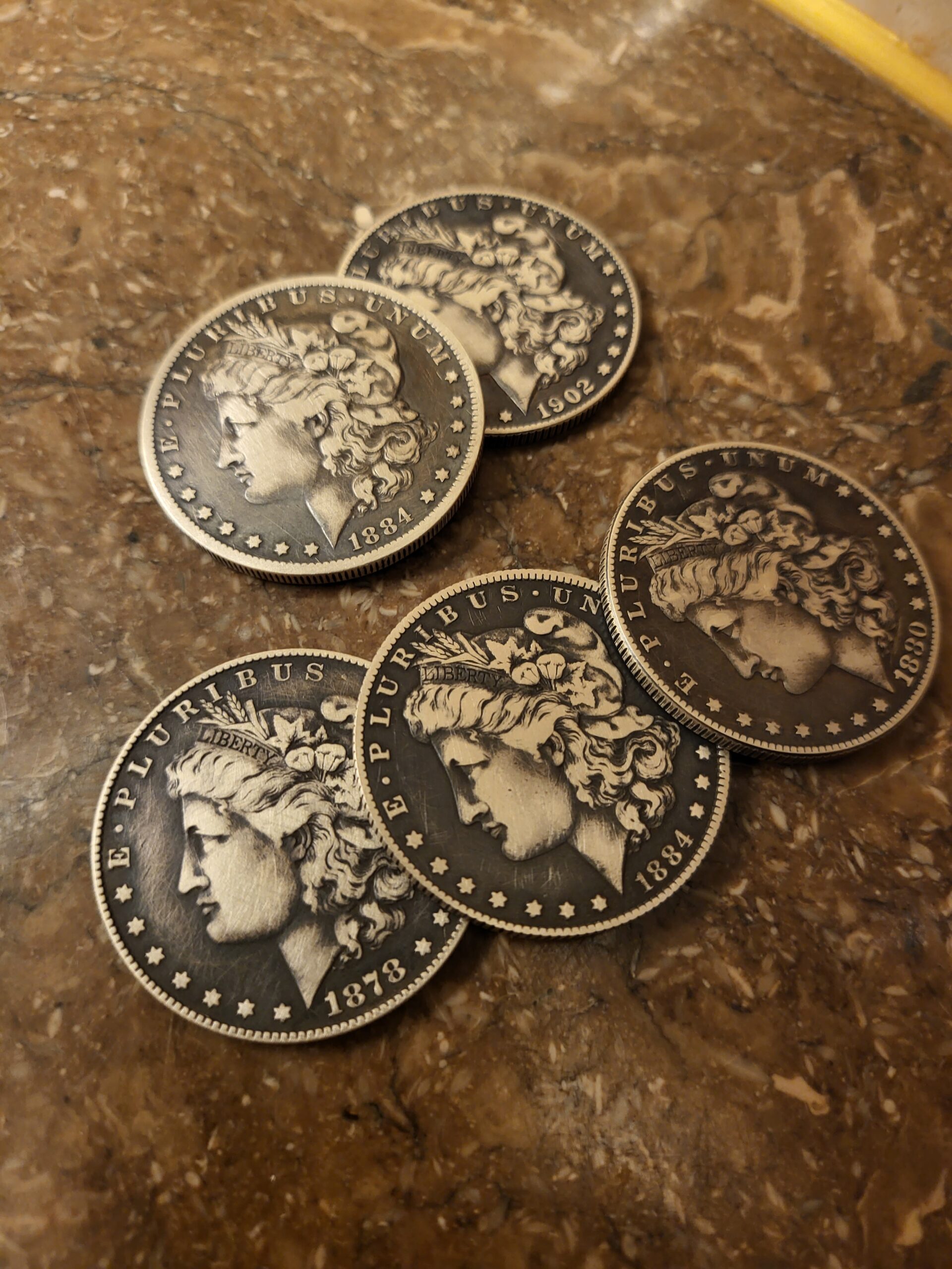 Morgan Remiled Set (Remiled 4 coin and matching shell)